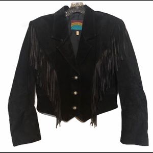 Pioneer Wear Western Suede Crop Jacket